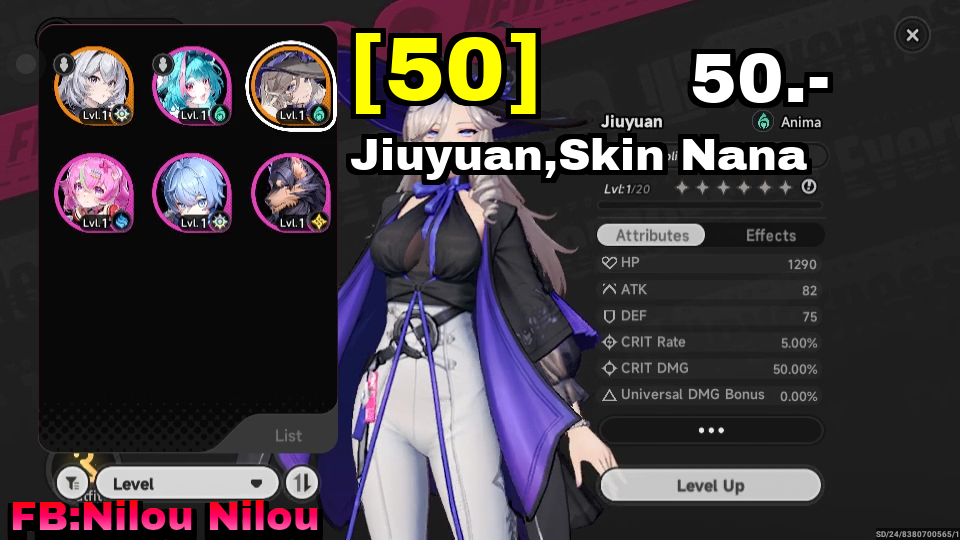 Jiuyuan,Skin Nana