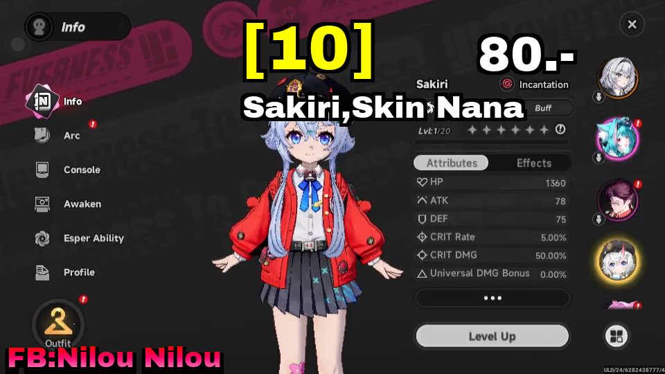 Sakiri,Skin Nana